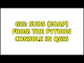 GIS SUDS SOAP from the Python console in QGIS 2 Solutions