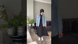 تنسيقات الجاكيط الجينز مع التنورة 