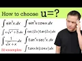 u substitution how to choose the u