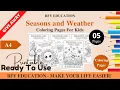 1021 FREE Seasons and Weather Coloring Pages For Kids Color and Learn 5 Pages