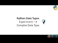 11 Python - Data Types COMPLEX TYPE Demo4
