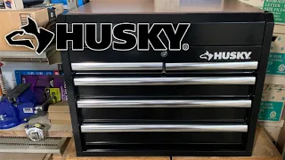 Husky 26 5-Drawer Top Chest Tool Box - Affordable Sturdy Smooth ASMR Unboxing