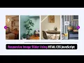 Responsive Image Slider Using HTML CSS And Javascript