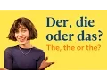 Der Die Oder Das German Articles German In 60 Seconds