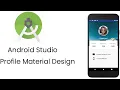Android Tutorial Profile Material Design