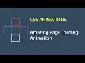 CSS Stylish Page Loading Animation CSS Animations csPoint Web Designing Tutorials