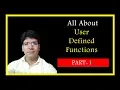User defined functions in C part-1