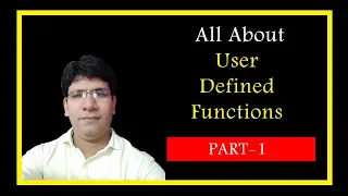 User defined functions in C part-1