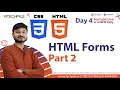 HTML Forms Part 2 Datalist optgroup textarea form tag method enctype Day 4