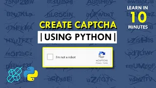 How To Create CAPTCHA Using Python Project for beginners Python