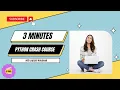 3 Minutes Python Crash Course with Jupyter Notebook