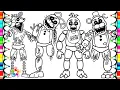 Five Nights at Freddy s Coloring Pages FNAF 3 Help Wanted How To Color Phantom Animatronics