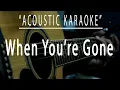 When you're gone - Cranberries (Acoustic karaoke)