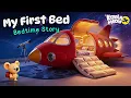 Baby Koko's First Big Bed 🚀 BEST Toddler Bedtime Story 🌙💤 with Baby Sleep Music 🎵