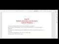 Top 10 Python MCQ on Module