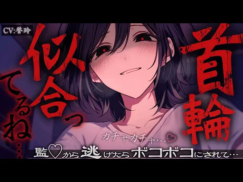 【ﾔﾝﾃﾞﾚ/女性優位】監◯から逃げ出したらボコボコにされて連れ戻される話【男性向け/シチュエーションボイスボイス/ASMR】のカバー画像