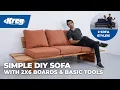 How To Build An Outdoor Sofa With Basic Tools 2x6s Free Woodworking Project Plan