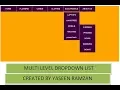 how to create multilevel dropdown list using html and css mega drop down list english