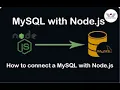 how to connect node js to mysql database