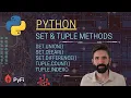 Python Tutorial - Sets Tuple Methods