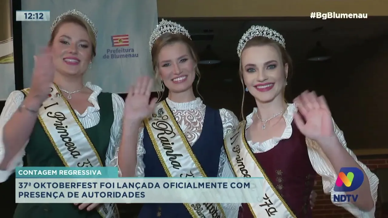 Contagem regressiva: 37ª Oktoberfest foi lançada oficialmente com presença de autoridades