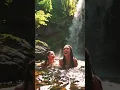 Download Lagu Swimming in a waterfall with friends #waterfall #forest #sweet #travel #nature #summer