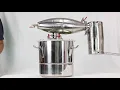 New Stainless Steel 20L Water Alcohol Distiller Home Brew Kit Still Wine Making Essential Oil Boiler
