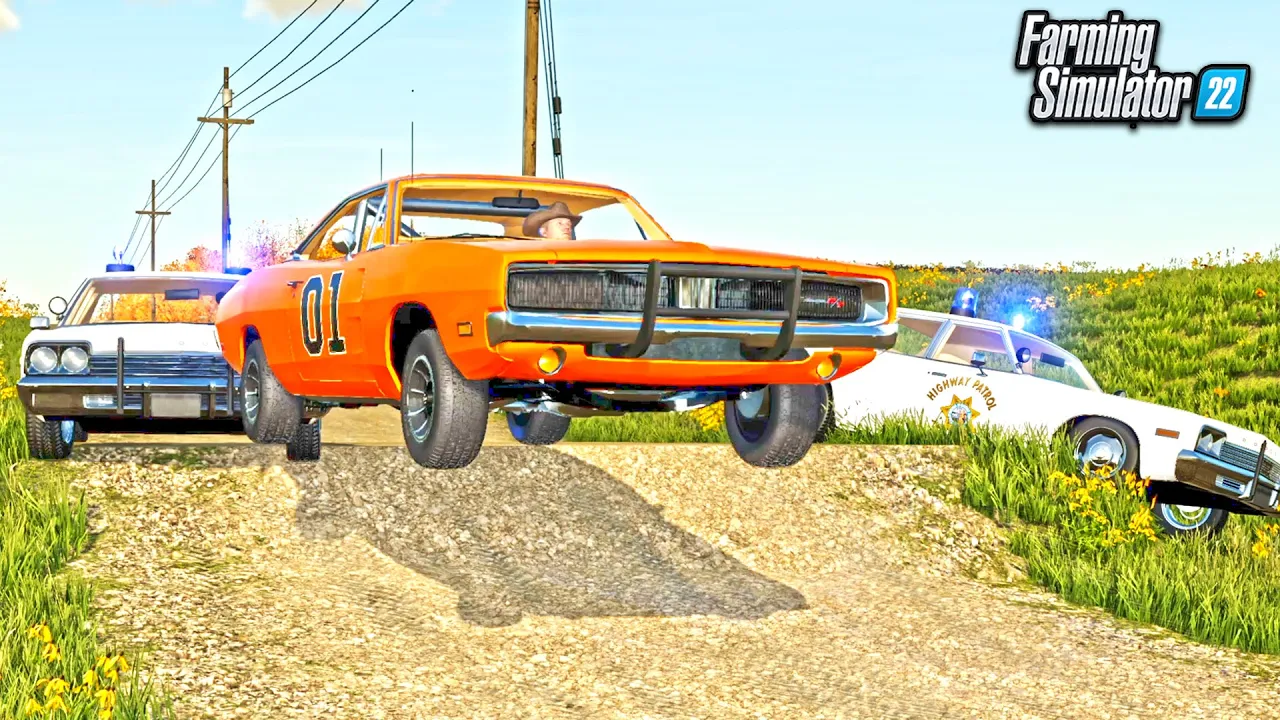 DUKES OF HAZZARD! THE BIG HAZZARD COUNTY RACE FOR $50,000 (ROLEPLAY) | FS22