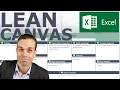 Make and Use a LEAN CANVAS in Excel