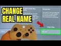 Xbox Series How to Change Your Real Name Tutorial How You Look