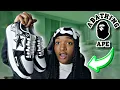 A BATHING APE BAPE STA BLACK UNBOXING ON FEET