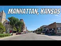 Manhattan Kansas Drive with me in a Kansas town