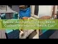 Review idee-home Outdoor Bench Cushion Waterproof Bench Cushions for Outdoor Furniture Patio Porch