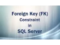 Foreign Key FK Constraint in SQL Server Referential Integrity in DBMS