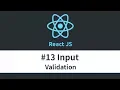 React JS Tutorial - Input Validation