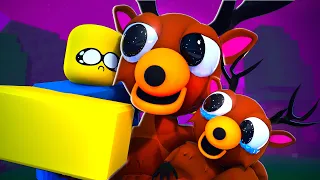 He Found a Baby Deer Alone in 99 night in the Forest - Sad Story Roblox Animation