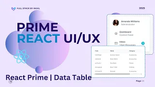 PrimeReact Tutorial Build Stunning UIs with React PrimeReact Component DATA TABLE