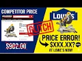 URGENT INSANE Lowe s DeWALT GLITCH 900 Saw for CHEAP Go Now