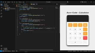 ASMR Code - Calculator App Coding html css js