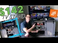 142 Home Depot Festivo 54 TV Stand BEST Entertainment Center W Sliding Doors 6 Month Review
