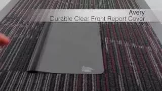 Avery Durable Clear Front Report Cover Demo