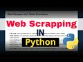 Web Scrapper Project in Python and Flask - Demonstration