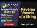 Reverse Only Vowels in a String Python Two-Pointer Trick