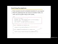 Big Java Chapter 11 Part 3 Exception Handling