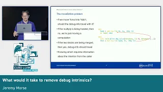 2023 EuroLLVM - What would it take to remove debug intrinsics