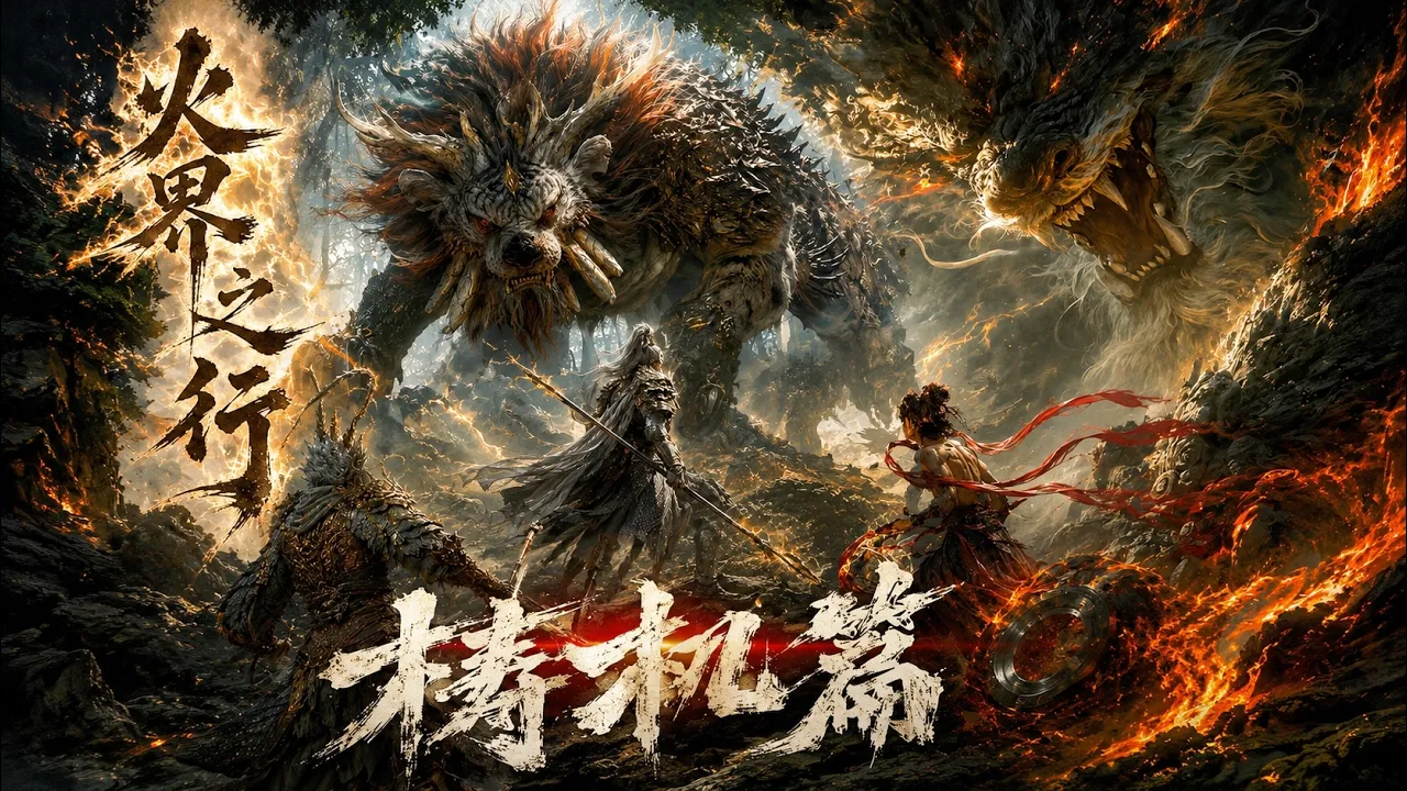 杨戬、孙悟空、哪吒、杨清玄来到巨鳌负山,却发现此地被梼杌侵占 三界某处连通着一片上古世界,杨戬等人进入上古世界探查情况