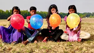 outdoor fun with Flower Balloon and learn colors for kids by I kids episode -437.