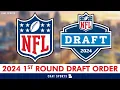 2024 NFL Draft Order For Round 1
