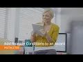 Awards - Add a Release Condition to an Award