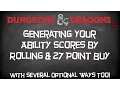 Dungeons Dragons 5e Mechanics Tutorial Generating Your Ability Scores w Optional Ways